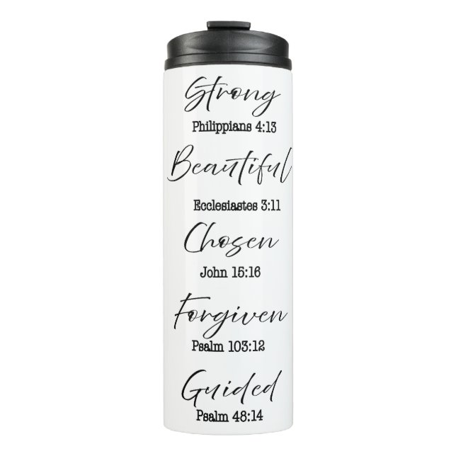 Personalised Religious Quotes Thermal Tumbler (Front)