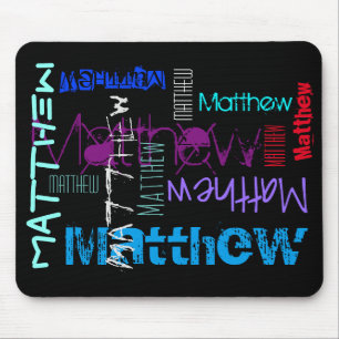 Personalised repeating name 7 letters Mousepad
