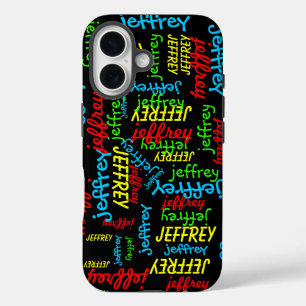 Personalised Repeating Names iPhone 16 Case