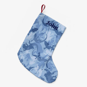 Personalised Reptile Camouflage Christmas Stocking