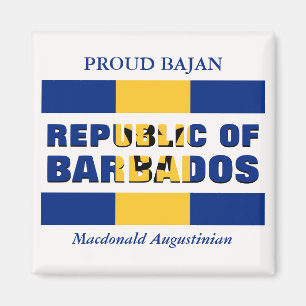 Personalised Republic of Barbados Magnet