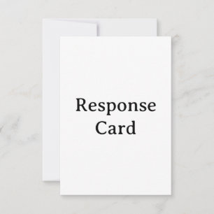 personalised Response Card 3.5" x 5"