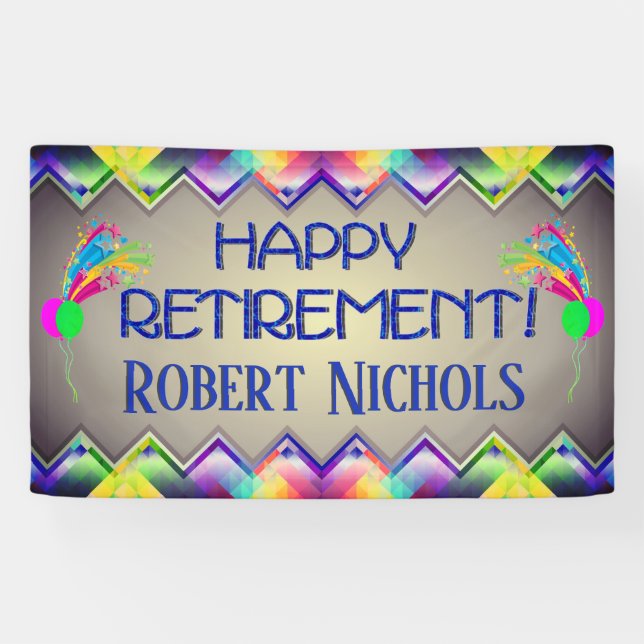 Personalised Retirement Banner (Horizontal)