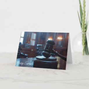 Personalised Retirement Card for Judges