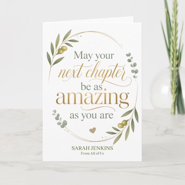 Personalised Retirement Gift for Coworker Card (Front)