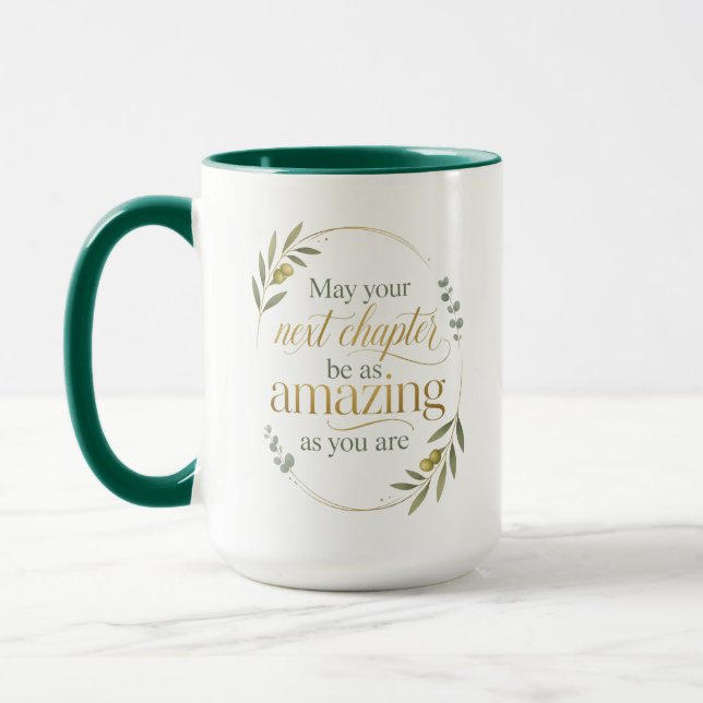 Personalised Retirement Gift for Coworker Mug (Left)