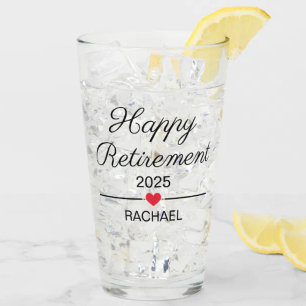 Personalised Retirement Glass