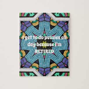 Personalised Retirement Humour Funny Retiring Gift Jigsaw Puzzle