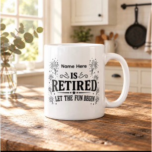 Personalised Retirement Let the Fun Begin Mug