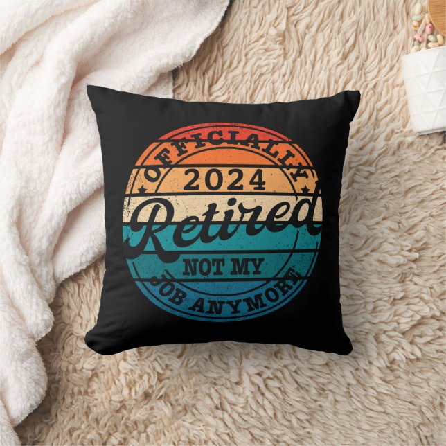 Personalised retirement officially retired vintage cushion (Blanket)