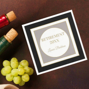Personalised Retirement party napkin