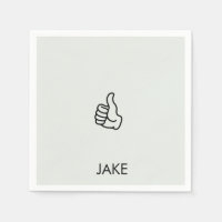 Personalised Retirement Sage Thumbs Up Cocktail 