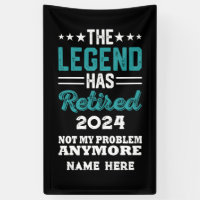 Personalised retirement The Legend has retired