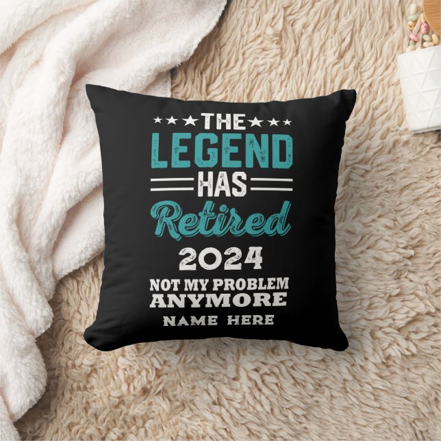 Personalised retirement The Legend has retired Cushion (Blanket)