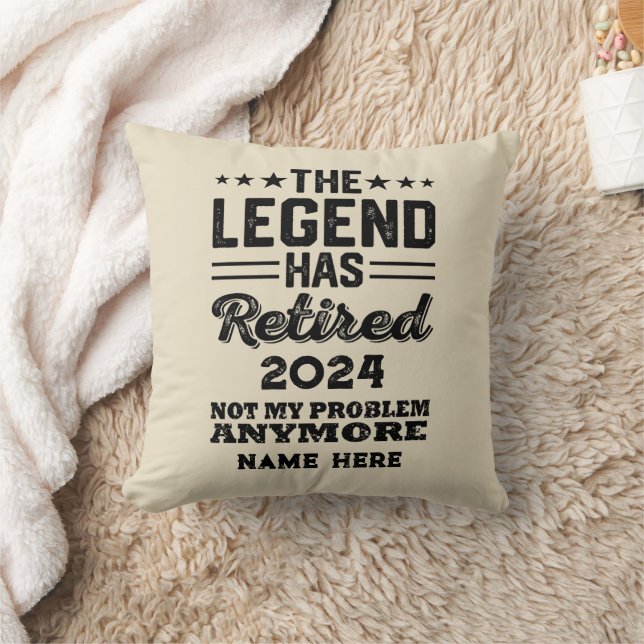 Personalised retirement The Legend has retired Cushion (Blanket)