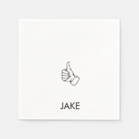 Personalised Retirement Thumbs Up Cocktail