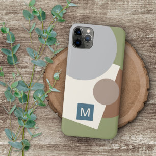 Personalised Retro Abstract Geometric Art Pattern iPhone 16 Pro Max Case
