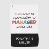 Personalised Retro Awesome Manager Funny