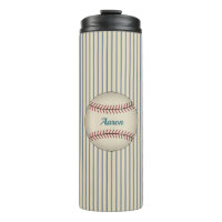 Personalised Retro Baseball Thermal Tumbler