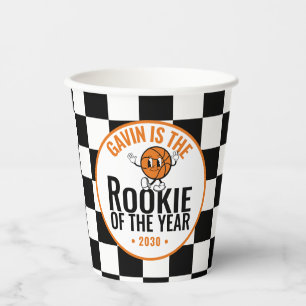 Personalised Retro Basketball Birthday Party Cute Paper Cups