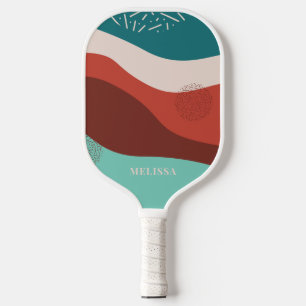 Personalised Retro Chic Pickleball Paddle