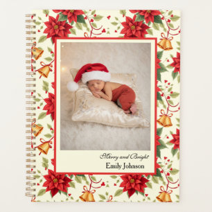 Personalised Retro Christmas Floral Stationery Planner