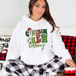 Personalised Retro Cousin Crew Christmas Matching