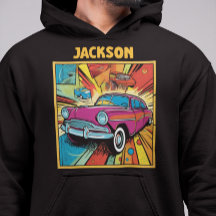 Personalised Retro Customisable Pop Art Car Lover