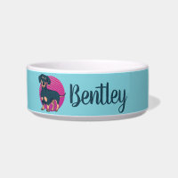 Personalised Retro Dachshund Dog Lover Custom Name