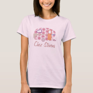 Personalised Retro Design Caravan Owners T Shirt