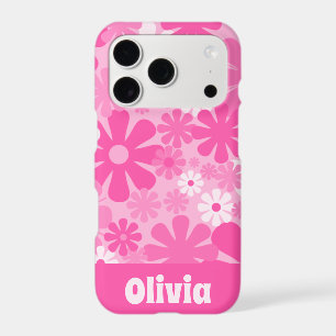 Personalised Retro Floral 60s 70s Y2K Pink