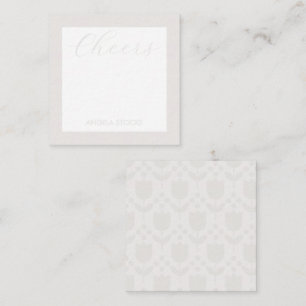 Personalised Retro Flower Card