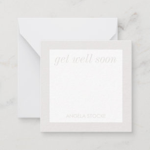 Personalised Retro Flower Note Card