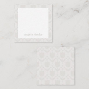 Personalised Retro Flower Note Card