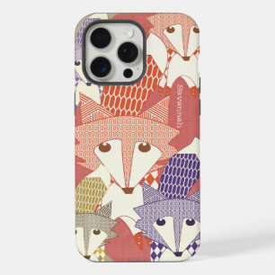 Personalised Retro Fox Art Retro iphone 6 Plus 15 Pro Max Case