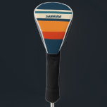 Personalised Retro  Golf Head Cover<br><div class="desc">Elevate your golf game with our Retro Personalised Golf Head Cover,  a unique accessory that combines vintage charm with modern personalisation. Featuring a customisable name or initials and a timeless retro colour palette.</div>