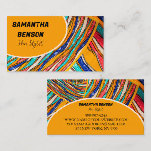 Personalised Retro Groovy 70s Psychedelic Business Card