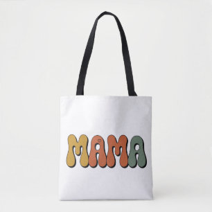 Personalised Retro Groovy Mama Mother's Day Tote Bag