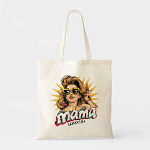 Personalised Retro Mama Pop Art 1 Tote Bag