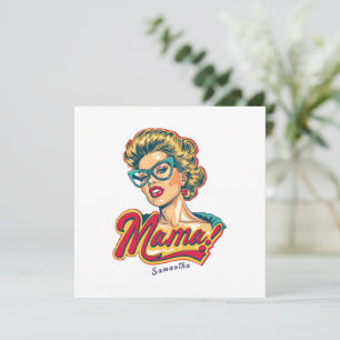 Personalised Retro  Mama Pop Art 2