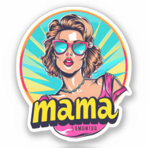 Personalised Retro  Mama Pop Art (3)