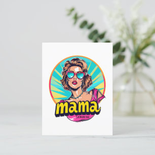 Personalised Retro  Mama Pop Art (3) Postcard