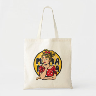 Personalised Retro Mama Pop Art (4) Tote Bag