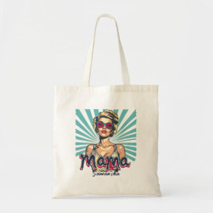 Personalised Retro Mama Pop Art (7) Tote Bag