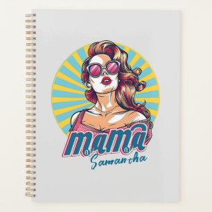 Personalised Retro  Mama Pop Art (9) Planner