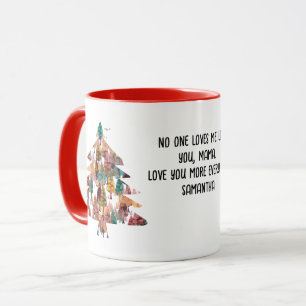 Personalised Retro Minimalist Colours Trees Mug