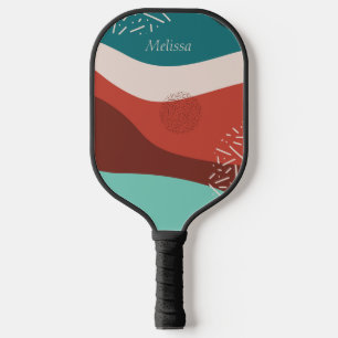 Personalised Retro Pattern Pickleball Paddle