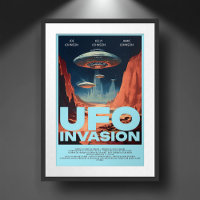 Personalised Retro Sci Fi UFO Home Theatre Movie