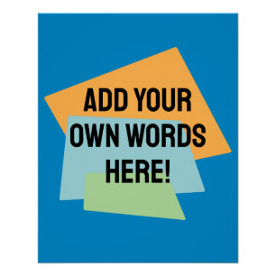 Personalised Retro Shapes Poster