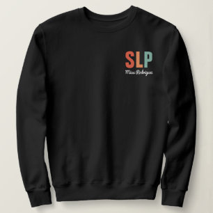 Personalised Retro SLP Speech Pathologist  Sweatshirt
